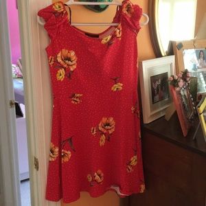 Off the shoulder floral dress